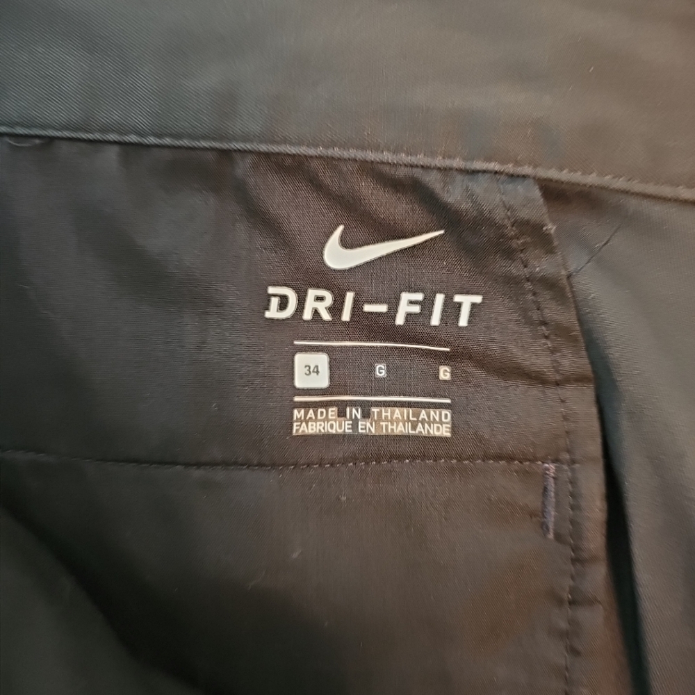 Nike Dri Fit Men's Golf Shorts Black Embroidered Swoosh 34" - Picture 4 of 5